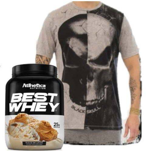 Best Whey 900g + Camiseta Tshirt Skull Bw !!