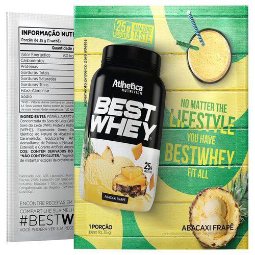 Best Whey - Abacaxi Frape - 1 Sachê 35g Dose Única - Atlhetica Nutrition