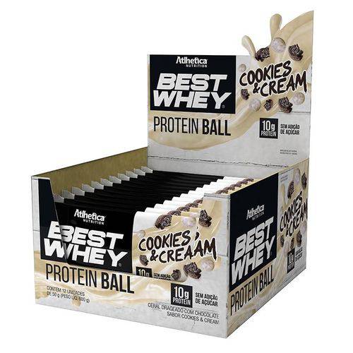 Best Whey Protein Ball (12 Unid. de 50g) Cookies Cream