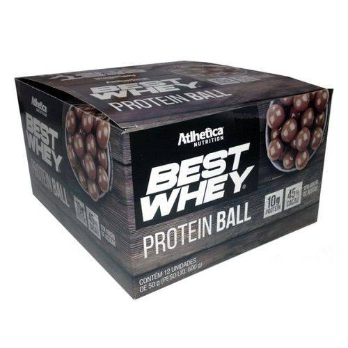 Best Whey Protein Ball 12 Unidades - Atlhetica Nutrition - Chocolate ao Leite