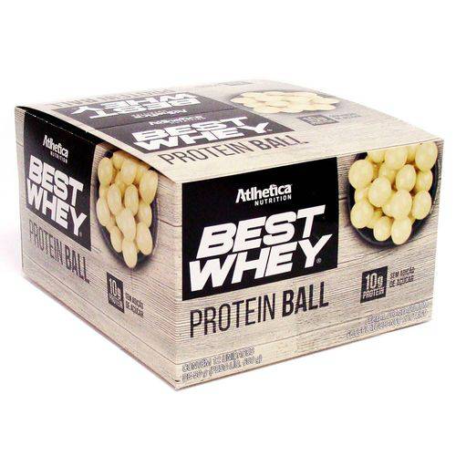 Best Whey Protein Ball Chocolate Branco (cx 12 Unidades 50g)