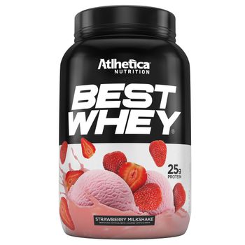 Best Whey Strawberry Milkshake 900g - Atlhetica Nutrition
