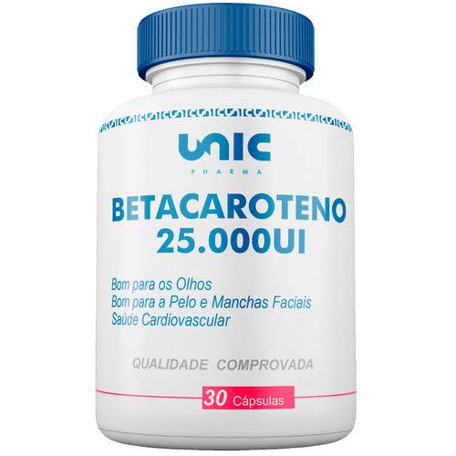 Betacaroteno 25000ui 30 Cáps Unicpharma