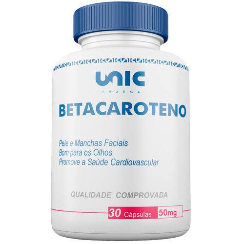 Betacaroteno 50mg 30cáps Unicpharma