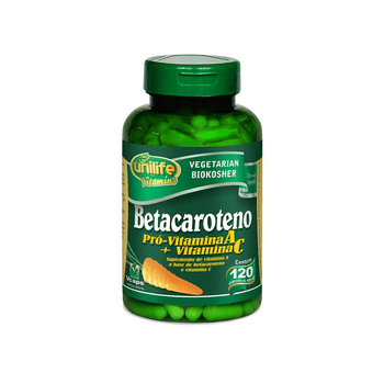 Betacaroteno Pró-Vitamina a 120 Cápsulas Unilife