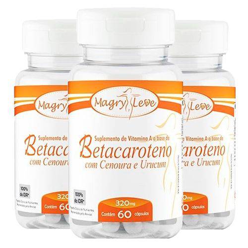 Betacaroteno - 3 Un de 60 Cápsulas - Apisnutri