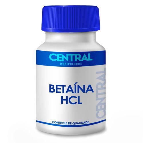 Betaína Hcl 300mg 60 Cápsulas - Saúde Digestiva