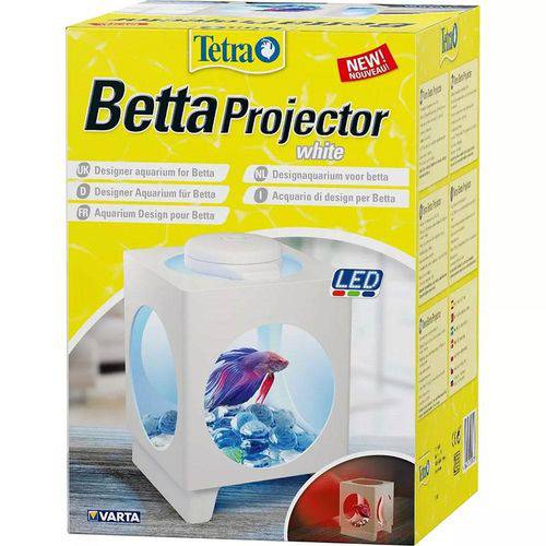 Beteira Tetra Betta Projector Branco Led 1,8 Litros