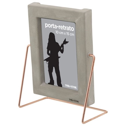 Beton Lines Porta-retrato 10 Cm X 15 Cm Konkret/cobre