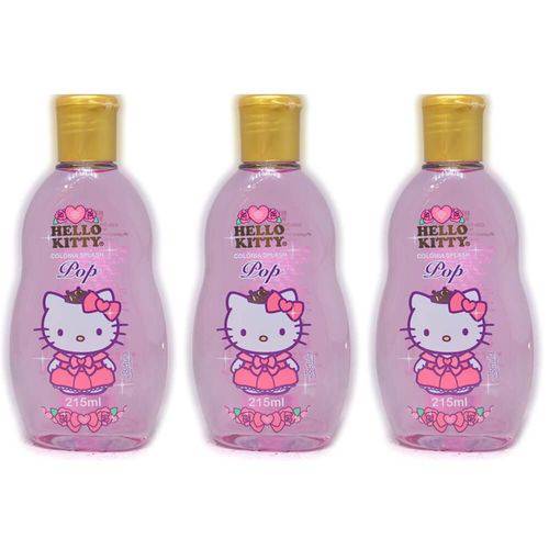 Betulla Hello Kitty Colônia Splash Pop 215ml (kit C/03)