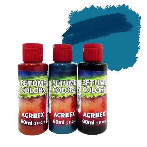 Betume Colors - 60ml - Azul Caribe - 560 - Acrilex