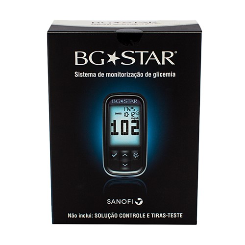 BG Star Kit Monitor de Glicemia com 1 Monitor + 1 Lancetador + 10 Lancetas