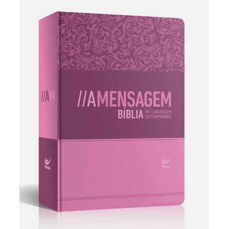 Bíblia a Mensagem Semi Luxo Rosa