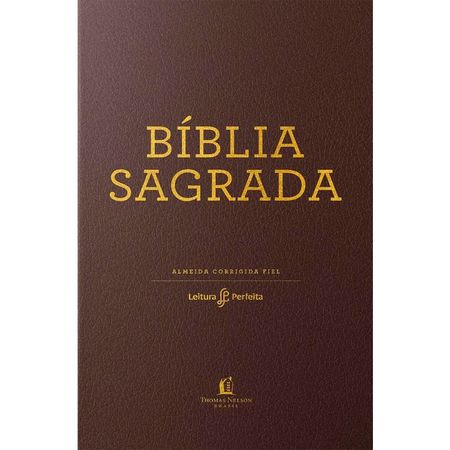 Bíblia ACF Leitura Perfeita - Luxo Marrom