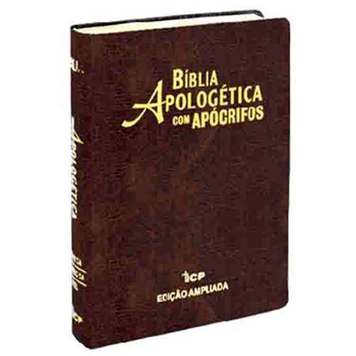 Bíblia Apologética com Apócrifos - Edição Ampliada Rc 1997 - Luxo Marrom