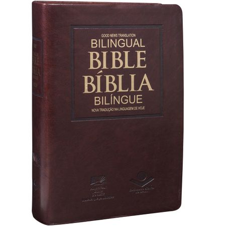 Bíblia Bilíngue NTLH Português e Inglês Capa Luxo