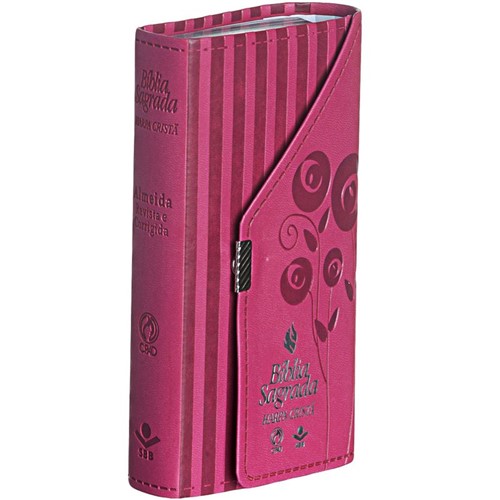 Bíblia Carteira C/ Harpa Pink