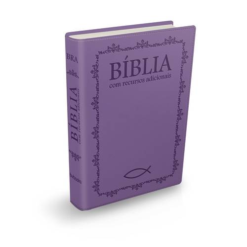 Bíblia com Recursos Adicionais Bra - Lilás Dvd Bônus