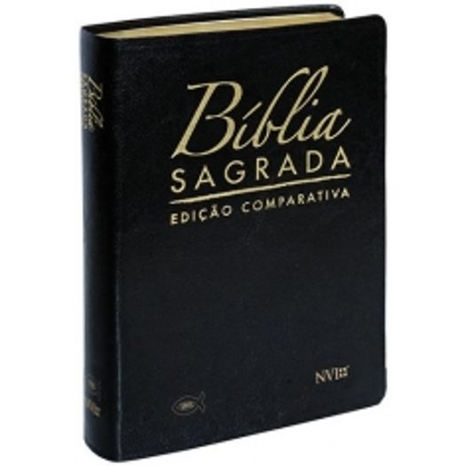Biblia Comparativa Extra-Gigante - Capa Luxo Preta - Geografica