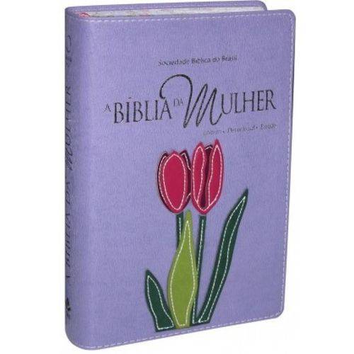 Bíblia da Mulher, a - Luxo Média Lilas