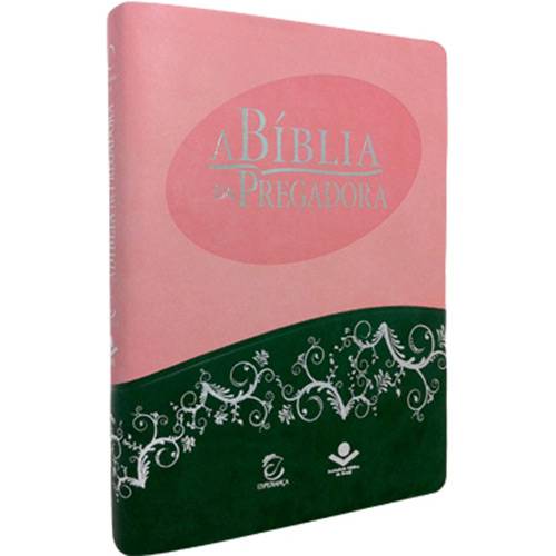 Bíblia da Pregadora - RA - Luxo Duotone - Rosa e Verde