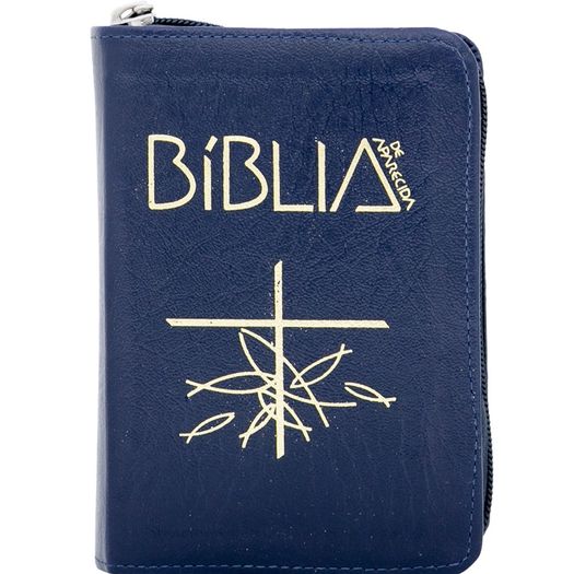 Biblia de Aparecida Bolso - Ziper Azul - Santuario