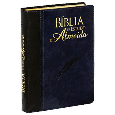Bíblia de Estudo Almeida Azul e Preta