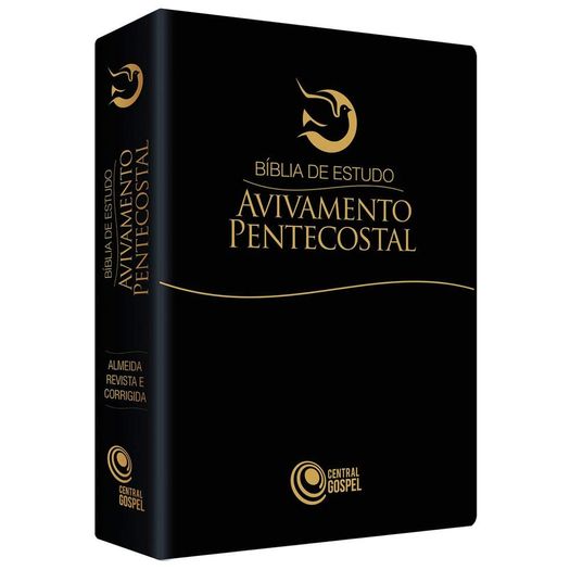 Biblia de Estudo Avivamento Pentecostal - Preta - Central Gospel