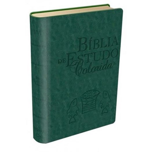 Biblia de Estudo Colorida - Capa Verde - Bv Books