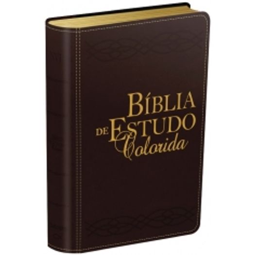 Biblia de Estudo Colorida - Capa Vinho - Bv Books