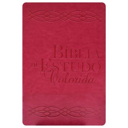 Bíblia de Estudo Colorida Letra Grande NVI Pink