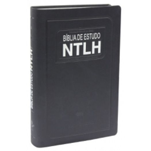 Biblia de Estudo Couro Sint Azul Escovado Ntlh - Ntlh065e - Sbb
