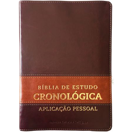 Bíblia de Estudo Cronológica Aplicação Pessoal Marrom