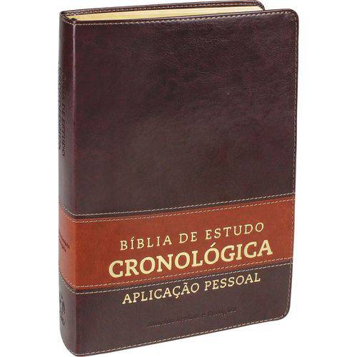 Bíblia de Estudo Cronológica Aplicação Pessoal - Tarja Marrom