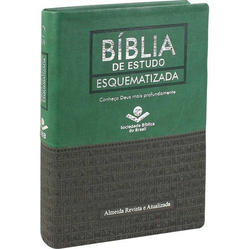 Bíblia de Estudo Esquematizada - Luxo Verde - Nova Edição 2018