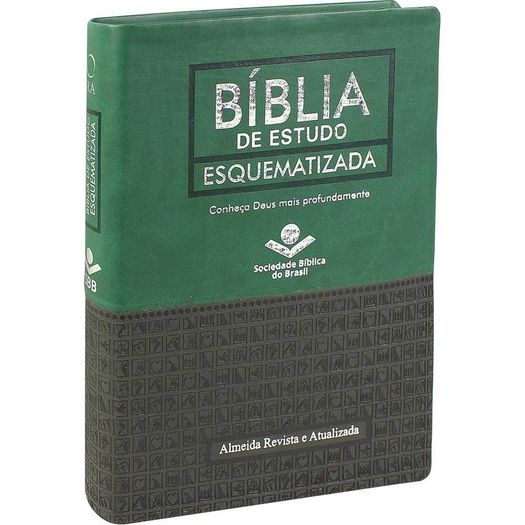 Biblia de Estudo Esquematizada - Verde Luxo - Sbb