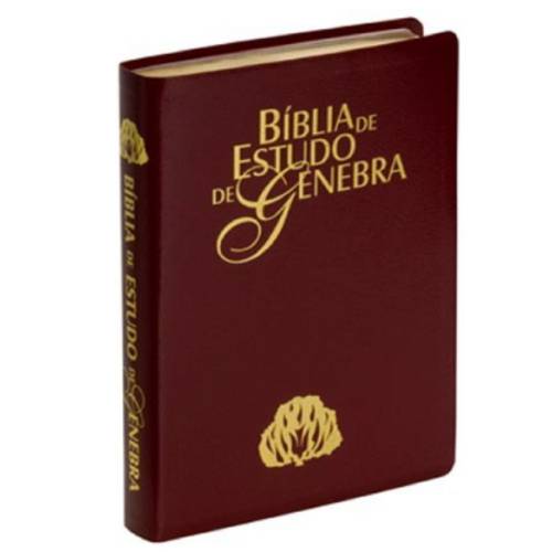Bíblia de Estudo Genebra Ra - 2ª Edição Revista e Apliada - Vinho