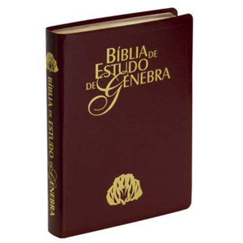 Bíblia de Estudo Genebra Ra - Emborrachada 2° Edição Revista e Ampliada - Vinho Nobre