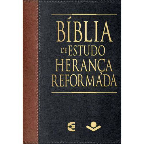 Bíblia de Estudo | Herança Reformada | RA | Preta e Marrom
