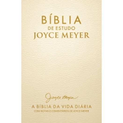 Biblia de Estudo Joyce Meyer Dourada - Media - Bello