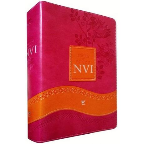 Bíblia de Estudo NVI com Índice Rosa e Laranja