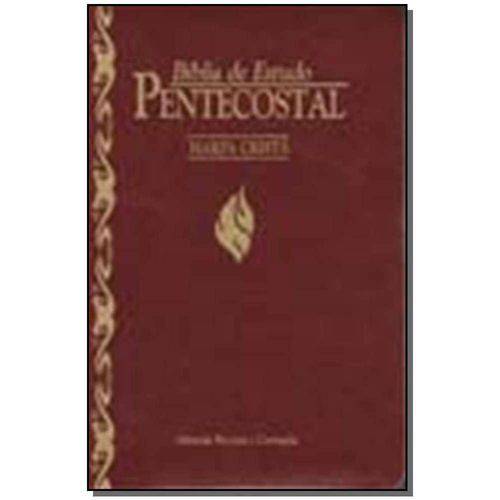 Biblia de Estudo Pentecostal-Peq. Harpa - (Vinho)