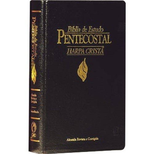 Bíblia de Estudo Pentecostal Pequena - com Harpa Luxo Preta