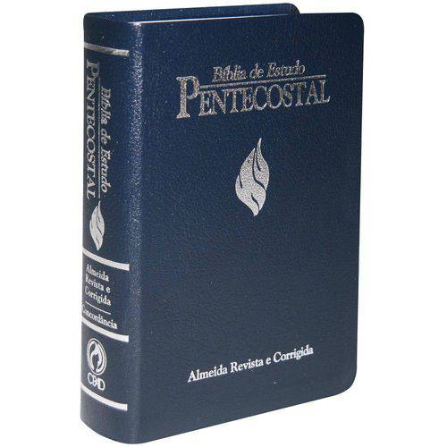 Biblia de Estudo Petencostal - Gd Luxo Azul