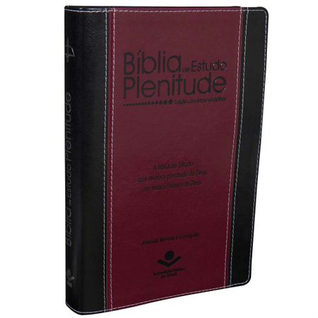 Bíblia de Estudo Plenitude RC Preto e Vinho