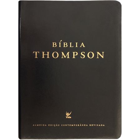 Bíblia de Estudo Thompson AEC Capa PU Preta