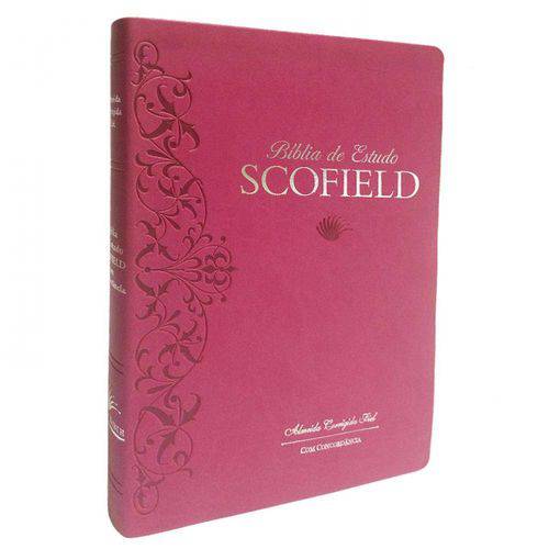 Bíblia de Estuso Scofield - Cereja - Almeida Corrigida Fiel