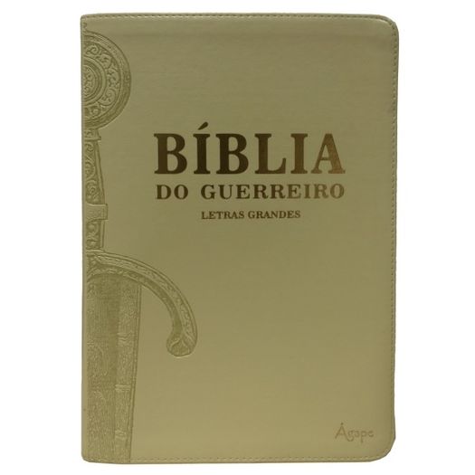 Biblia do Guerreiro Letras Grandes - Perola - Agape