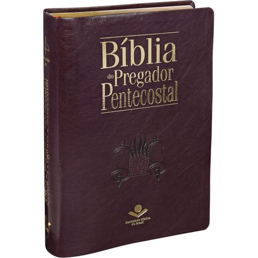 Biblia do Pregador Pentecostal - Capa Vinho - Sbb