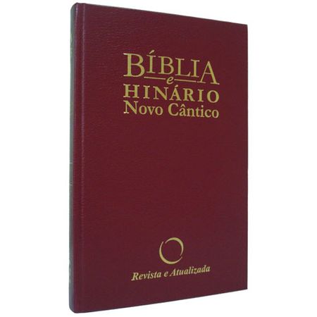 Bíblia e Hinário Novo Cântico Capa Dura Vinho